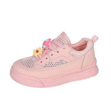 MIVASO Sepatu Sneakers Anak Import MEGUMI Doll Kids / Sepatu Sekolah Anak Perempuan Mesh 32 PINK