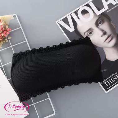 LIDILY - Kemben Bra Crop Top Wanita Tanpa Tali dengan Kait Belakang Hook | BH Kemben DDG9923 Pakaian