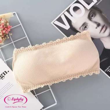 LIDILY - Kemben Bra Crop Top Wanita Tanpa Tali dengan Kait Belakang Hook | BH Kemben DDG9923 Pakaian