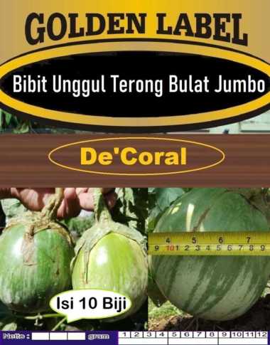 Bibit Unggul Terong Bulat Jumbo | Biji Benih Terong Jumbo Bulat
