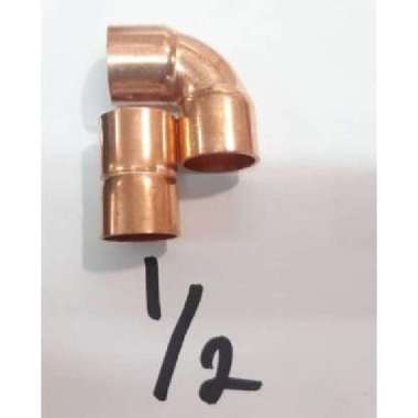 Elbow Knee Pipa Tembaga Ac 1/2 Inch 12,70 mm
