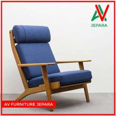 KURSI SANTAI GARDEN JATI FULL BANTALAN - SOFA SANTAI KAYU JATI NATURA