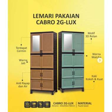 LEMARI NAPOLLY CABRO GANTUNG cabro 2g lux