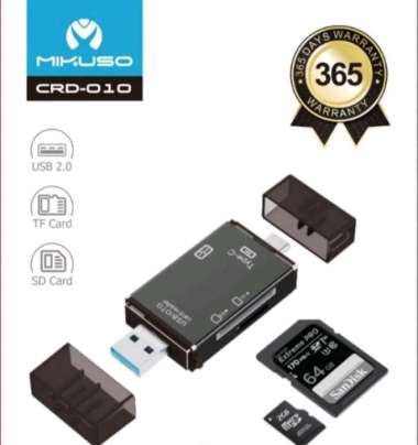 Card Reader 6- in-1 Mikuso CRD-010 Card Reader USB 2.0 Multi-Function