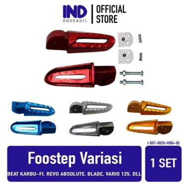 Foot Step-Footstep Warna Honda Matic Beat-FI/Blade/Spacy/Vario 125-150 Biru