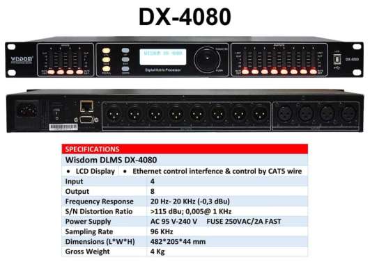 SPEAKER MANAGEMENT WISDOM DX4080 DLMS WISDOM DX 4080