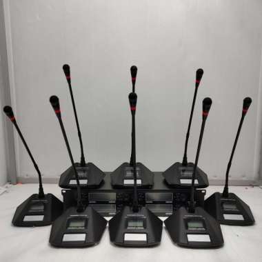 8 Mic Meja Wireless Conference DUSENBERG Speak 800 Bisa Ubah Frekuensi
