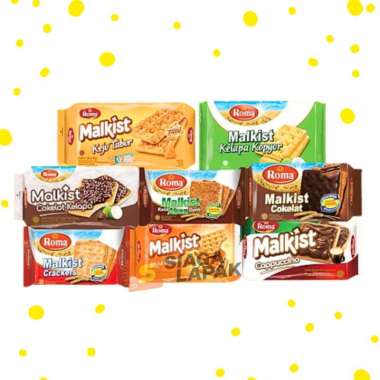 Roma Malkist 95gr All Varian Biskuit Rasa Coklat Keju Abon Kelapa Abon