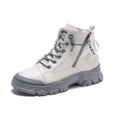 GST Sepatu Boots Wanita Premium Quality ID145 39 PUTIH GREY