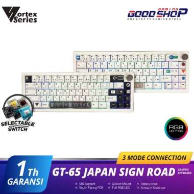 VortexSeries GT-65 Wireless Mechanical Keyboard Gasket Mount AFLION LAVENDER