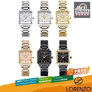 JAM TANGAN LORENZO 7101L JAM LORENZO 7101 L JAM LORENZO ORIGINAL JAM TANGAN ANALOG JAM TANGAN WANITA