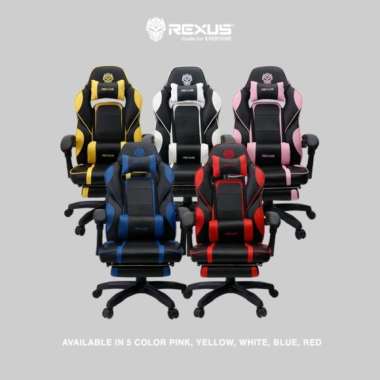 Rexus RGC R60 Gaming Chair With Footrest Gaming Chair Rexus YELLOW