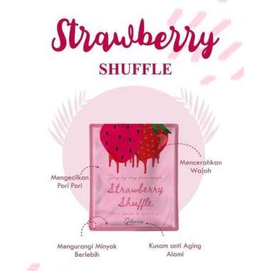 [TERMURAH SE!] KEMASAN BARU MASKER WAJAH ORGANIK BY LEA GLORIA 20GR ORGANIC MASK 20 GR GRAM STRAWBER