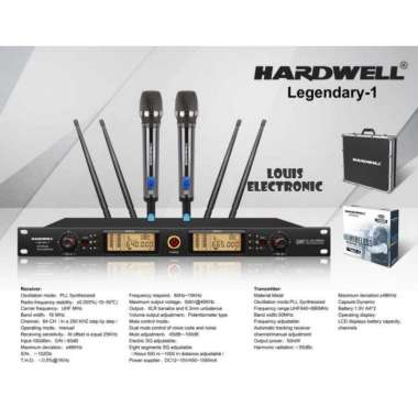 Mic Microphone Wireless HARDWELL LEGENDARY 1 ORIGINAL + HARDCASE