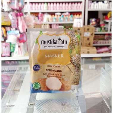 Masker Wajah / Mustika Ratu Masker Bengkuang SaSet coklat