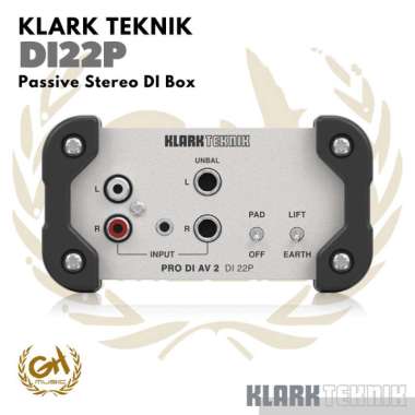KLARK TEKNIK DI 22P Passive Stereo DI Box Direct Box | Pasif DI22