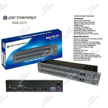 Equalizer Equalizer ZETAPRO EQX 231+ With Subwoofer Output ORIGINAL