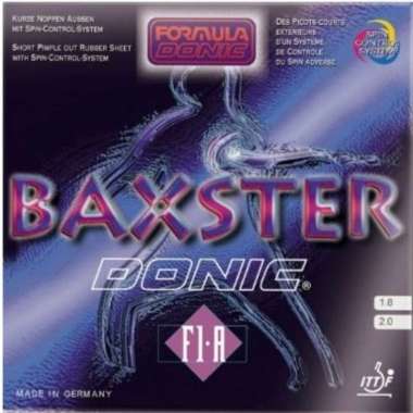 Donic Baxster F1A Karet Bintik serang Pingpong Tenis Meja 1.8mm Merah