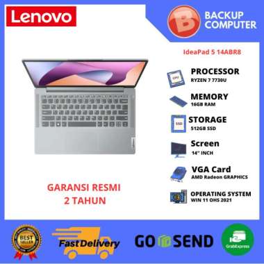 LAPTOP LENOVO IdeaPad 5 14ABR8 82XS000PID RYZEN 7 7730U 16GB RAM