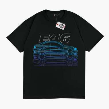 KRMK Kaos T Shirt BMW E46 M3 M POWER V2 HITAM S