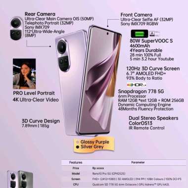 hp oppo reno10 Pro 5g Hitam