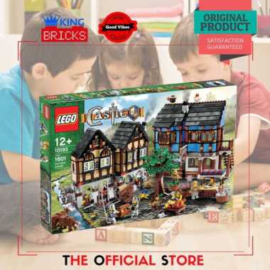 LEGO Original KINGDOM 10193 Medieval Market Village - Mainan Anak Rare