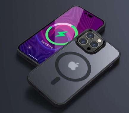 CASING IPHONE 15 PRO MAX CASE IPHONE 15 PRO MAX FROST TRANSLUCENT MAGSAFE