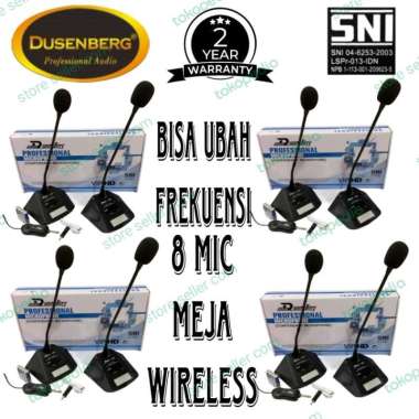 8 MIC MEJA WIRELESS DUSENBERG, MIC MEETING, RAPAT, SUARA SENSITIF...!!