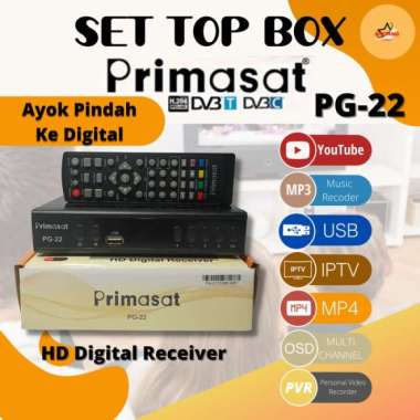 Set Top Box Receiver Primasat Dvb T2 Stb Receiver Tv Siaran Digital Terbaik