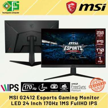 MSI G2412 LED Gaming Monitor 24 Inch 170hz 1ms FullHD