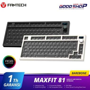 Fantech MAXFIT81 Wireless Bluetooth 75% Mechanical Keyboard BAREBONE BAREBONE ONLY Black