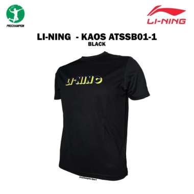 Kaos Jersey Badminton Lining ATSSB01 T Shirt ATSSB01- Black XXL