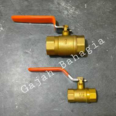 Stop kran Kuningan 1/2 inch / 1 inch Ball Valve 2 way 1/2 INCH