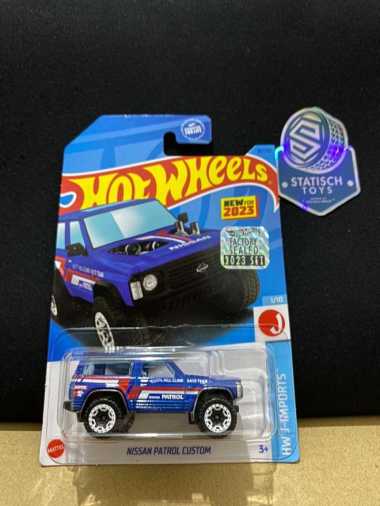 Hotwheels Nissan Patrol Custom Biru Factory Sealed 2023