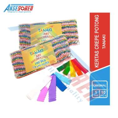 Aksesoren Kertas Crepe Tanaki [1 Pak/10 Pcs] / Hiasan Dekor Pesta / Ulang Tahun / Perlengkapan Dekor
