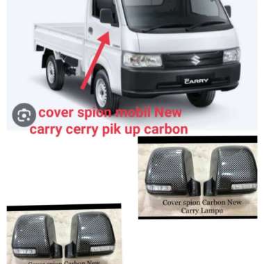 COVER SPION MOBIL NEW CARRY CERRY PIK UP CARBON KIRI KANAN - SEAESAW