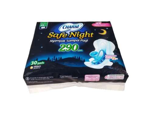 Pembalut Charm safe Night wing 29 cm isi 30