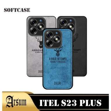 PROMO Case DEER ITEL S23 PLUS Softcase silikon terbaru ITEL S23 PLUS HITAM