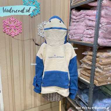 VERISH Sweater shark attack import hangat oversized jumbo big size cosplay kawaii lucu baju wanita c