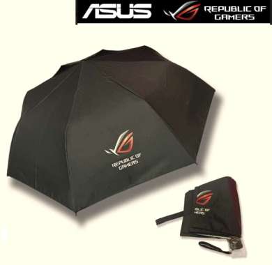Payung lipat Fashion cowok cewek Design Logo Asus ROG Terbaru Original