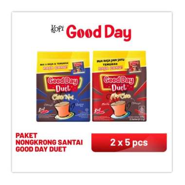 Good Day Goodday Duet isi 5 Kopi Instant Mocca Choco