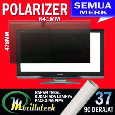 POLARIZER TV LCD 37 INC 0 DERAJAT POLARIS TV LCD 37INC POLARIS 37INCH 90" DERAJAT