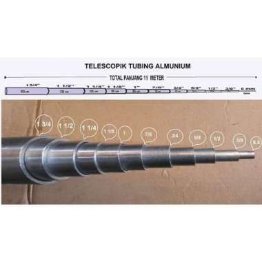 PIPA ALUMUNIUM MF ALKAN TUBING 1-1/2" SPECIAL ANTENNA