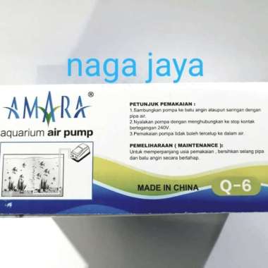 Pompa 2lubang udara gelembung untuk ikan hias amara q6