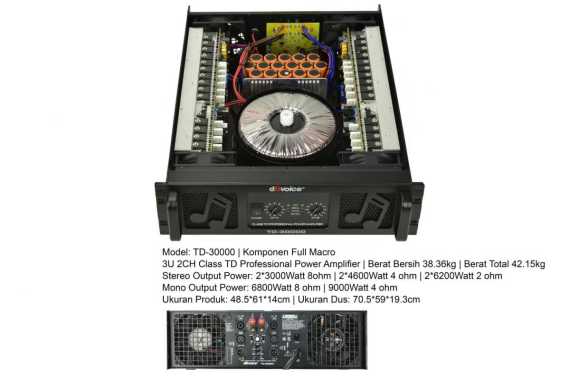 Power dB Voice TD 30000 Original Amplifier dBVoice TD30000 Class TD