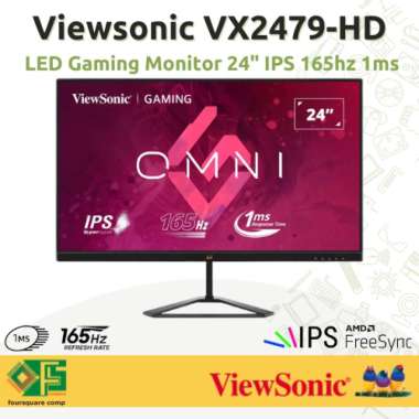 ViewSonic VX-2479-HD-PRO LED Gaming Monitor 24 Inch IPS 1ms 165Hz Resmi