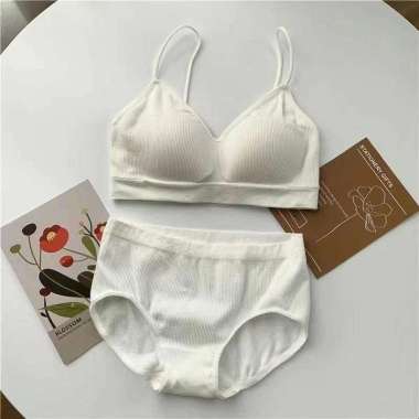 Bra Set BH dan CD Wanita 1 Set Pakaian Dalam Perempuan BH Sport Fashion Yoga Import Jepang Korean Pu