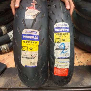 Ban Michelin power rs 120 60 17-160 60 17 not Batlax Pirelli Dunlop Multivariasi