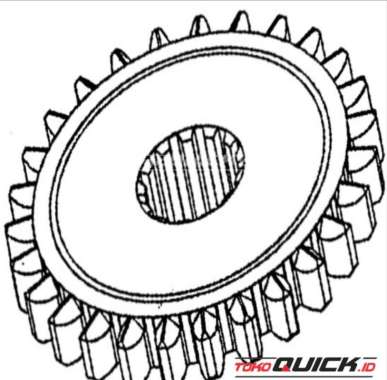 Gir 27 Mata Traktor Quick - Gear 27T M1000A, Quick Truck M1000A T1