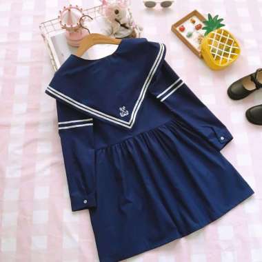 Verish MR-61 sailor seifuku dress uniform seragam sekolah putih navy summer baju import jepang korea
